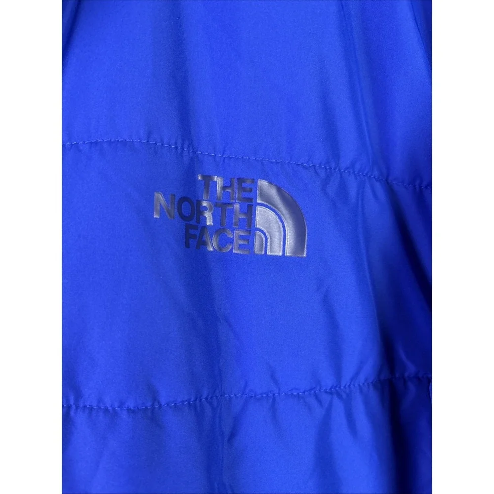 The North Face Men's Jacket Coat Poly Fill Warm Puffer Soft Shell Blue Size 2XL